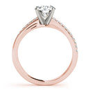 Round Multi-Row Pavé Engagement Ring