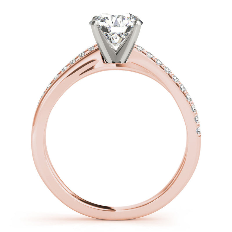 Round Multi-Row Pavé Engagement Ring