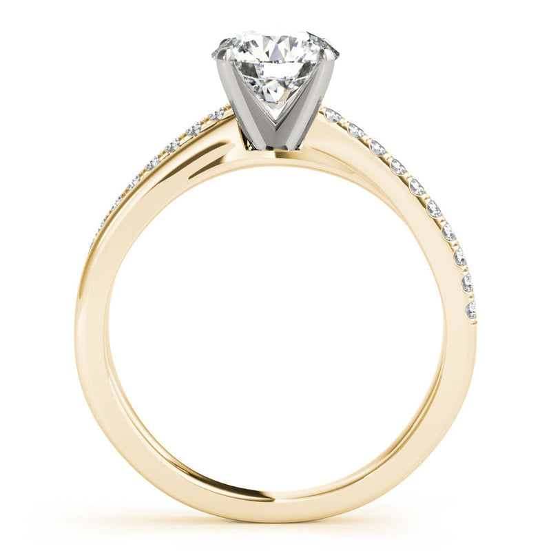 Round Multi-Row Pavé Engagement Ring