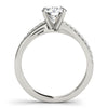 Round Multi-Row Pavé Engagement Ring DiamondStatus