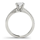 Round Multi-Row Pavé Engagement Ring
