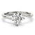 Round Solitaire Twisted Engagement Ring