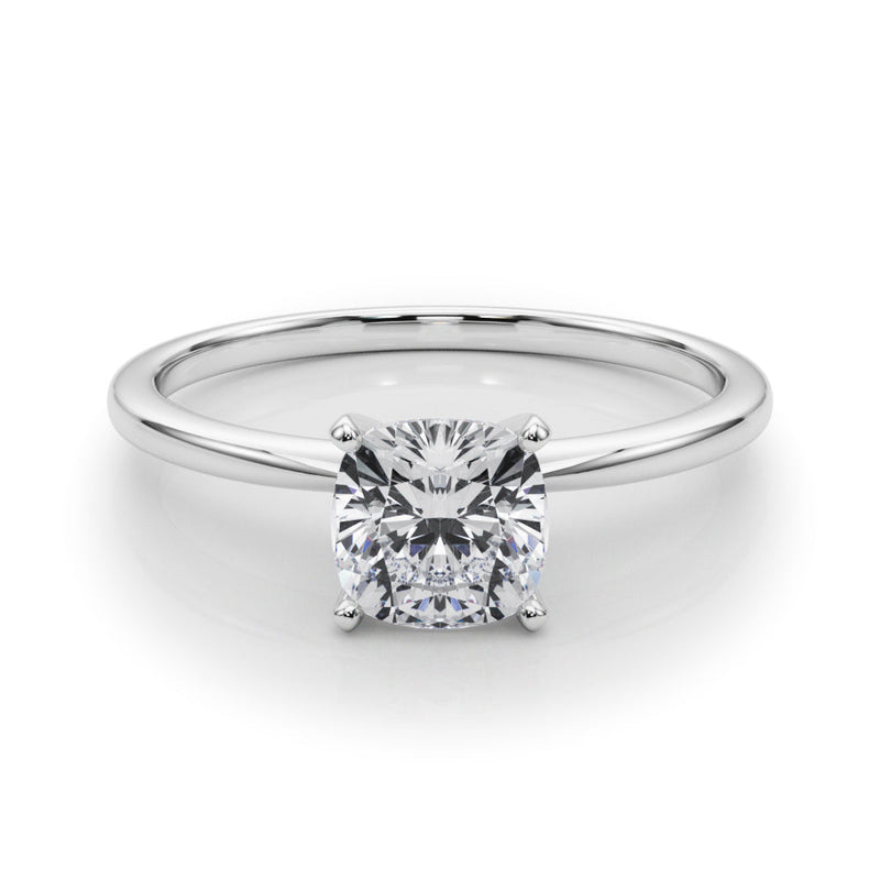 Cushion Solitaire Engagement Ring