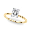 Emerald Solitaire Engagement Ring DiamondStatus