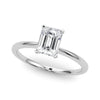 Emerald Solitaire Engagement Ring DiamondStatus