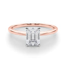 Emerald Solitaire Engagement Ring