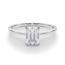 Emerald Solitaire Engagement Ring