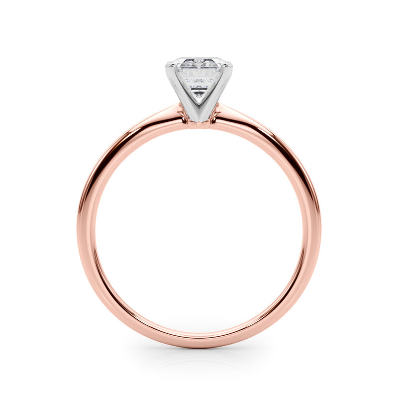 Emerald Solitaire Engagement Ring