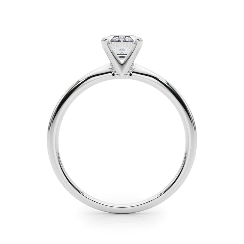 Emerald Solitaire Engagement Ring