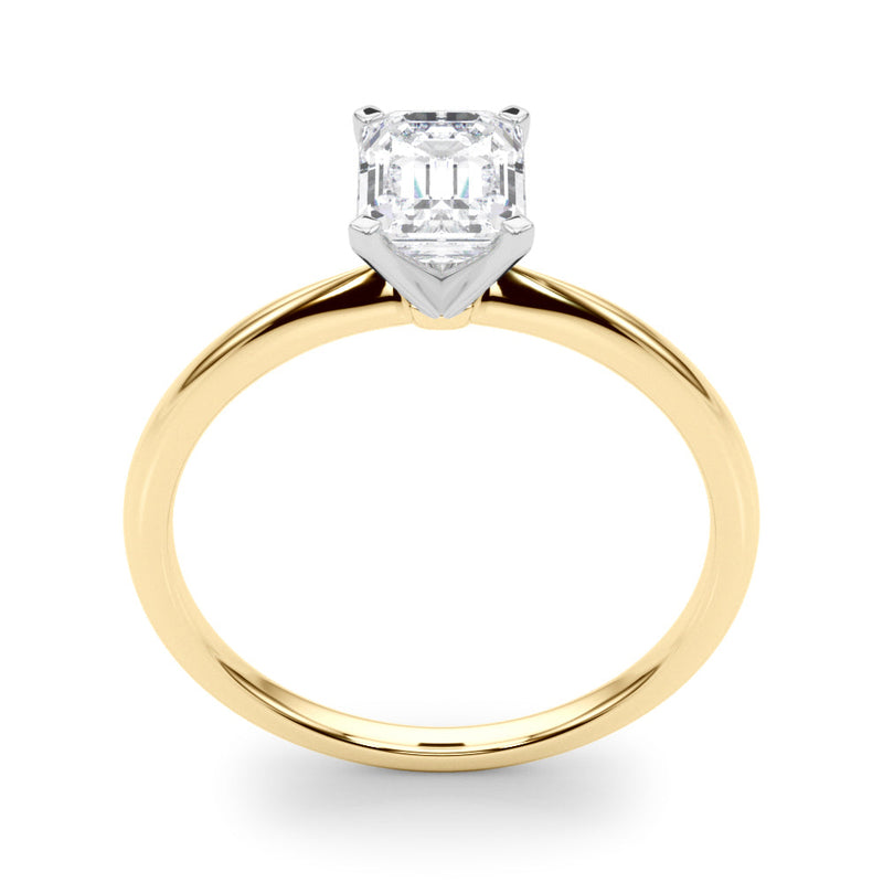 Emerald Solitaire Engagement Ring