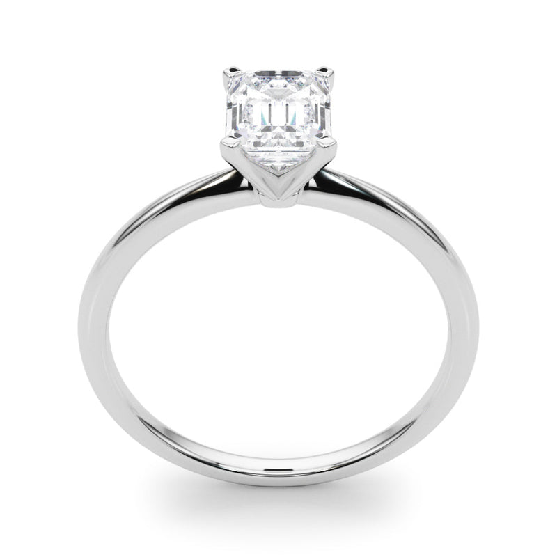 Emerald Solitaire Engagement Ring