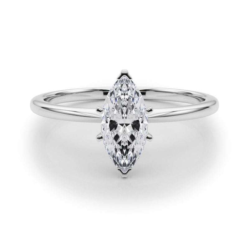 Marquise Solitaire Engagement Ring
