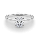 Oval Solitaire Engagement Ring DiamondStatus