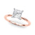 Princess Solitaire Engagement Ring