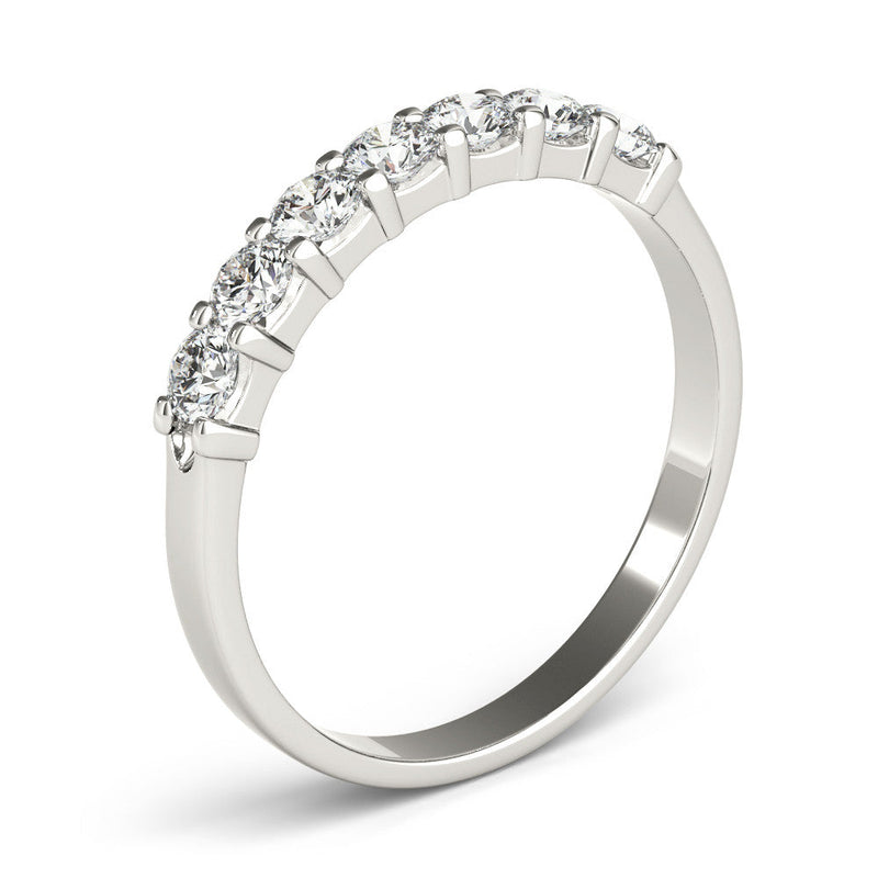 Round Seven Stone Wedding Ring