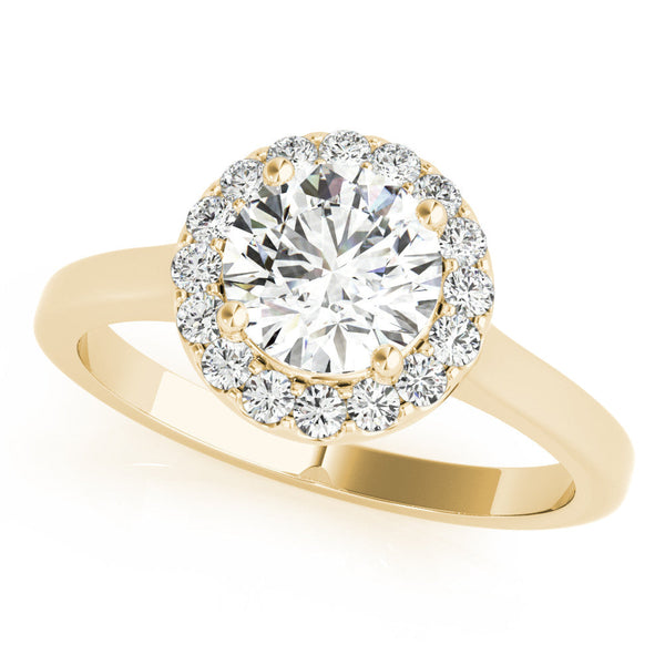 Round Halo Engagement Ring