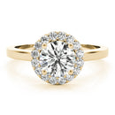 Round Halo Engagement Ring