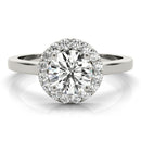 Round Halo Engagement Ring