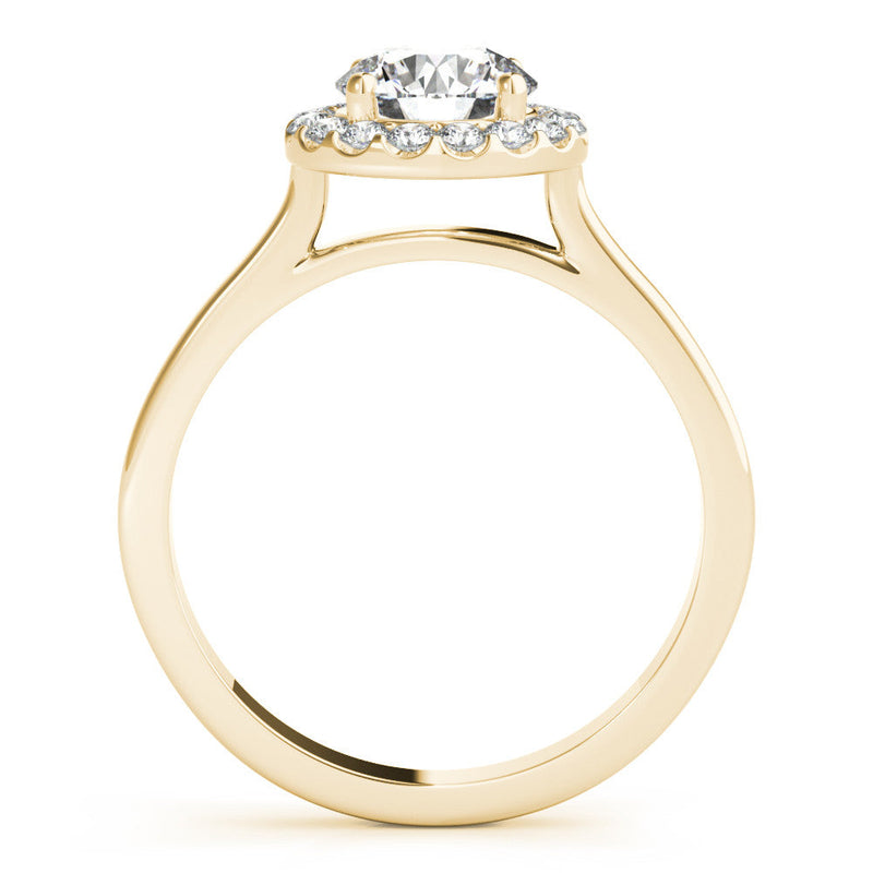 Round Halo Engagement Ring