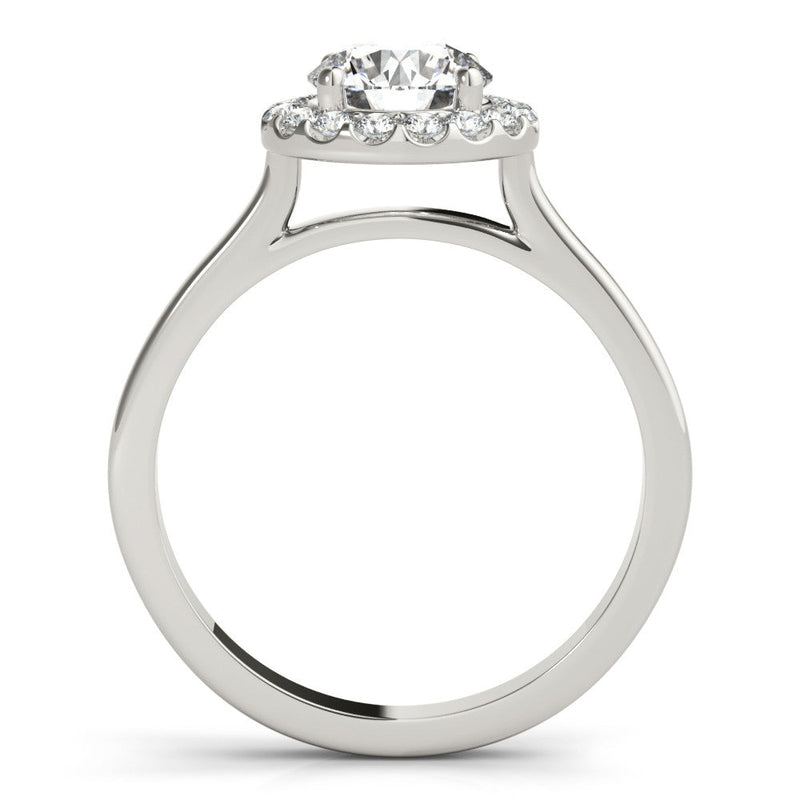 Round Halo Engagement Ring