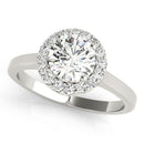 Round Halo Engagement Ring