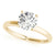 Round Solitaire Hidden Halo Engagement Ring