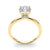 Round Solitaire Hidden Halo Engagement Ring