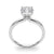 Round Solitaire Hidden Halo Engagement Ring