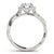 Round Halo Twisted Engagement Ring