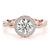 Round Halo Twisted Engagement Ring