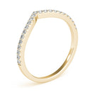 Chevron Pavé Wedding Ring