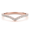 Chevron Pavé Wedding Ring DiamondStatus