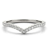 Chevron Pavé Wedding Ring DiamondStatus