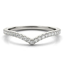 Chevron Pavé Wedding Ring