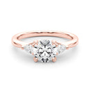 Round Cut Pear Shoulders Engagement Ring DiamondStatus