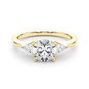 Round Cut Pear Shoulders Engagement Ring DiamondStatus