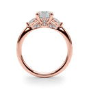 Round Cut Pear Shoulders Engagement Ring DiamondStatus