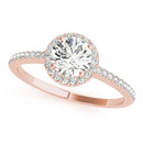 Round Halo Pavé Engagement Ring