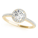 Round Halo Pavé Engagement Ring