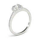 Round Halo Pavé Engagement Ring