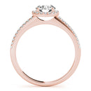 Round Halo Pavé Engagement Ring