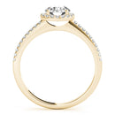 Round Halo Pavé Engagement Ring