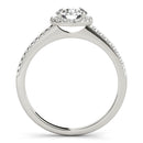 Round Halo Pavé Engagement Ring
