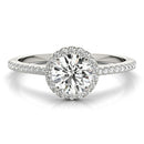 Round Halo Pavé Engagement Ring