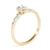 Oval Scatter Shoulders Engagement Ring DiamondStatus