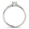 Oval Scatter Shoulders Engagement Ring DiamondStatus