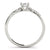 Oval Scatter Shoulders Engagement Ring