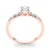 Oval Scatter Shoulders Engagement Ring