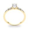 Oval Scatter Shoulders Engagement Ring DiamondStatus