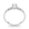 Oval Scatter Shoulders Engagement Ring DiamondStatus